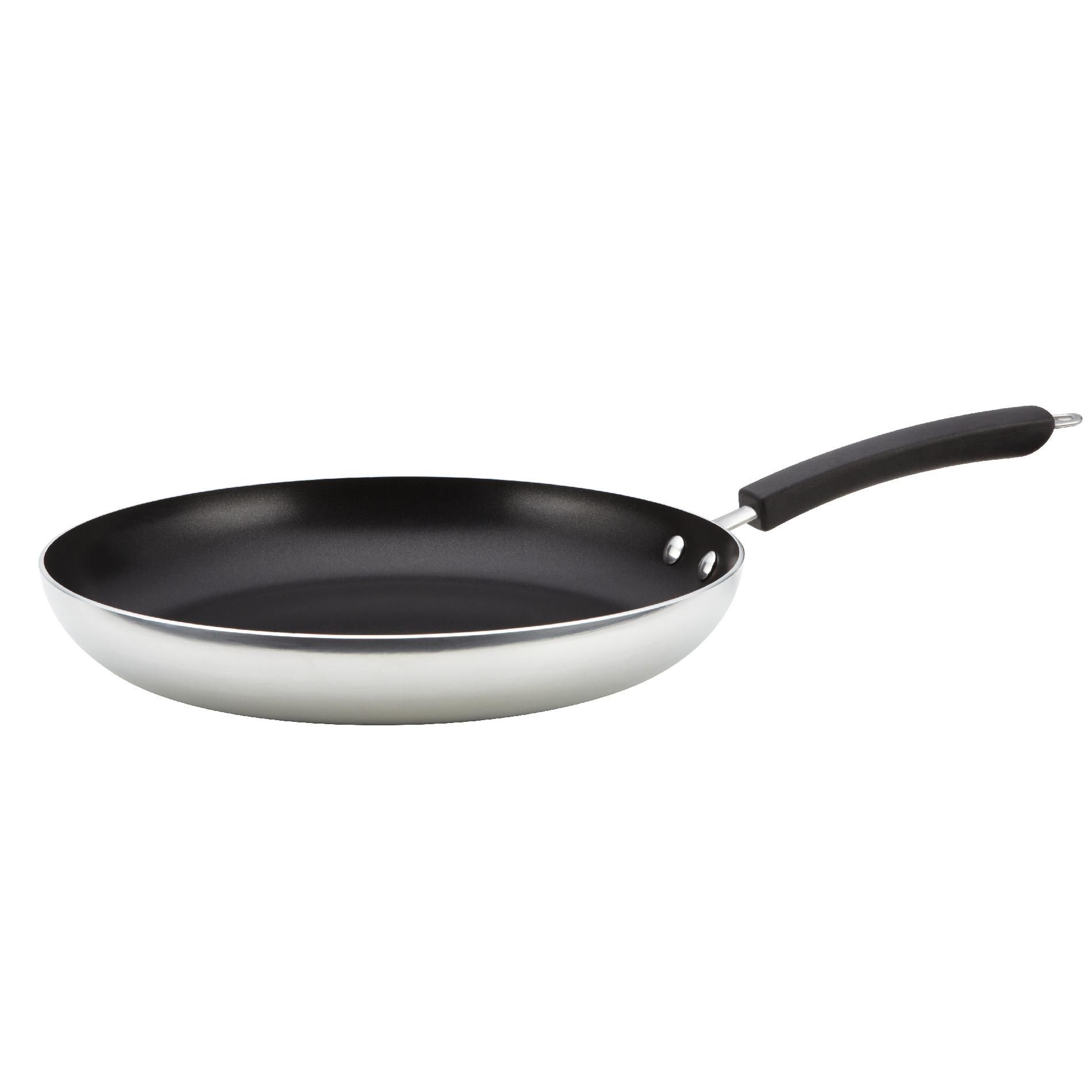 Paula Deen 12-Inch Open Nonstick Skillet  Stainless Steel