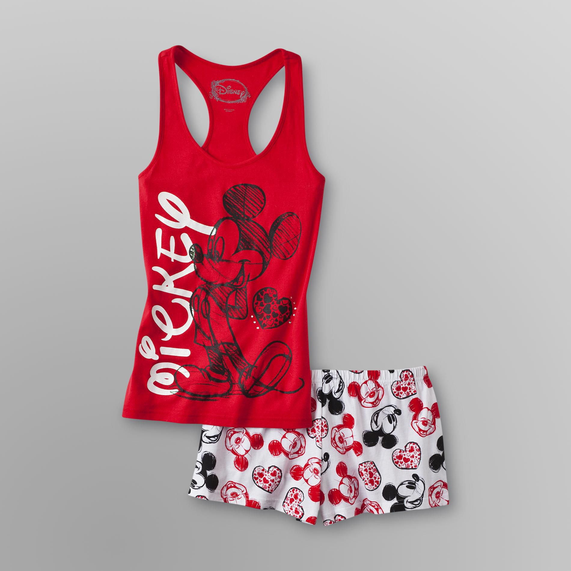 Disney Mickey Mouse Women's Pajamas Tank Top & Shorts