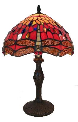 Warehouse of Tiffany Tiffany Style Red Dragonfly Table Lamp at Sears.com