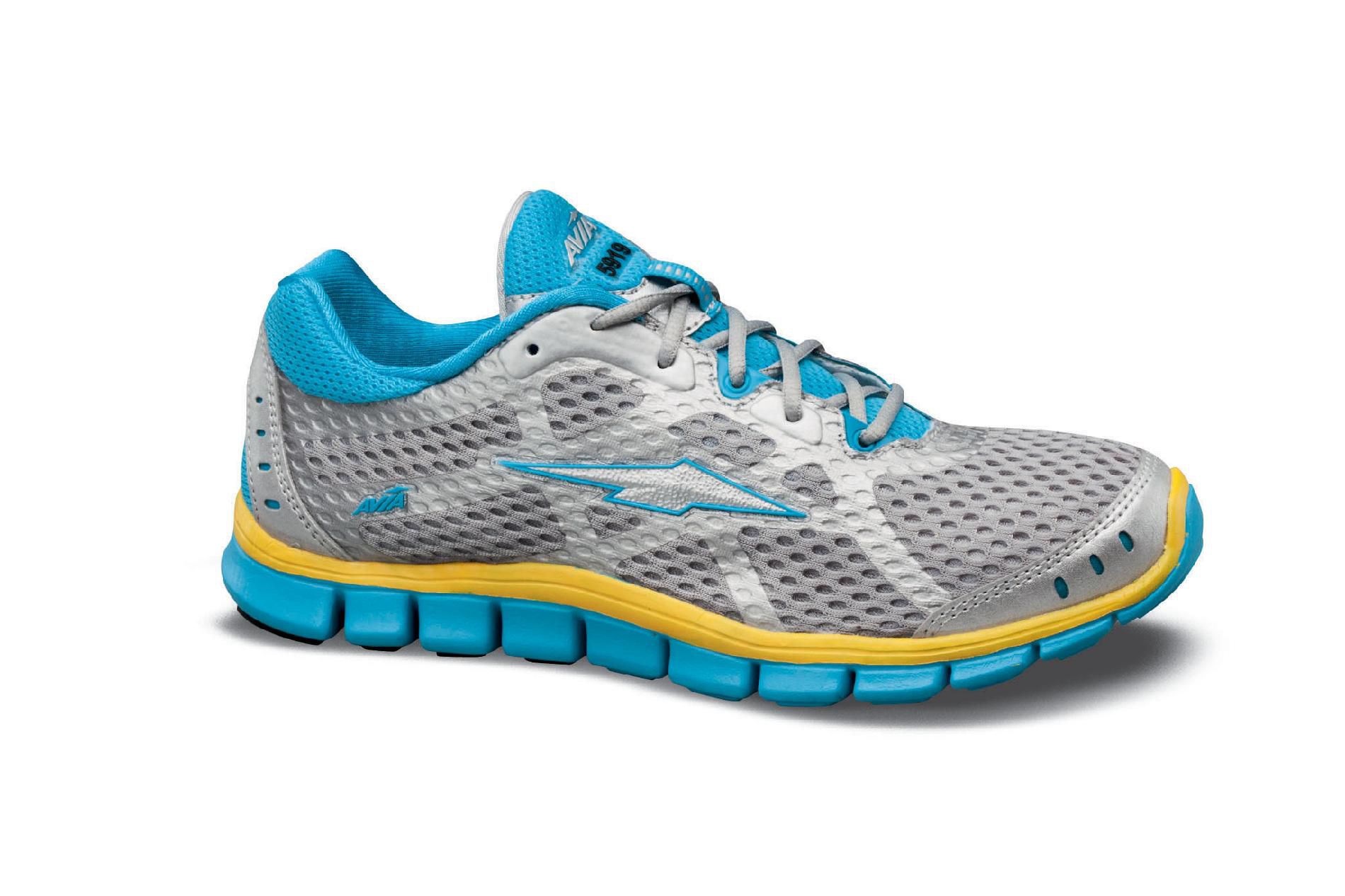 Avia Women's CC Tech Running Athletic Shoe - Silver/Blue