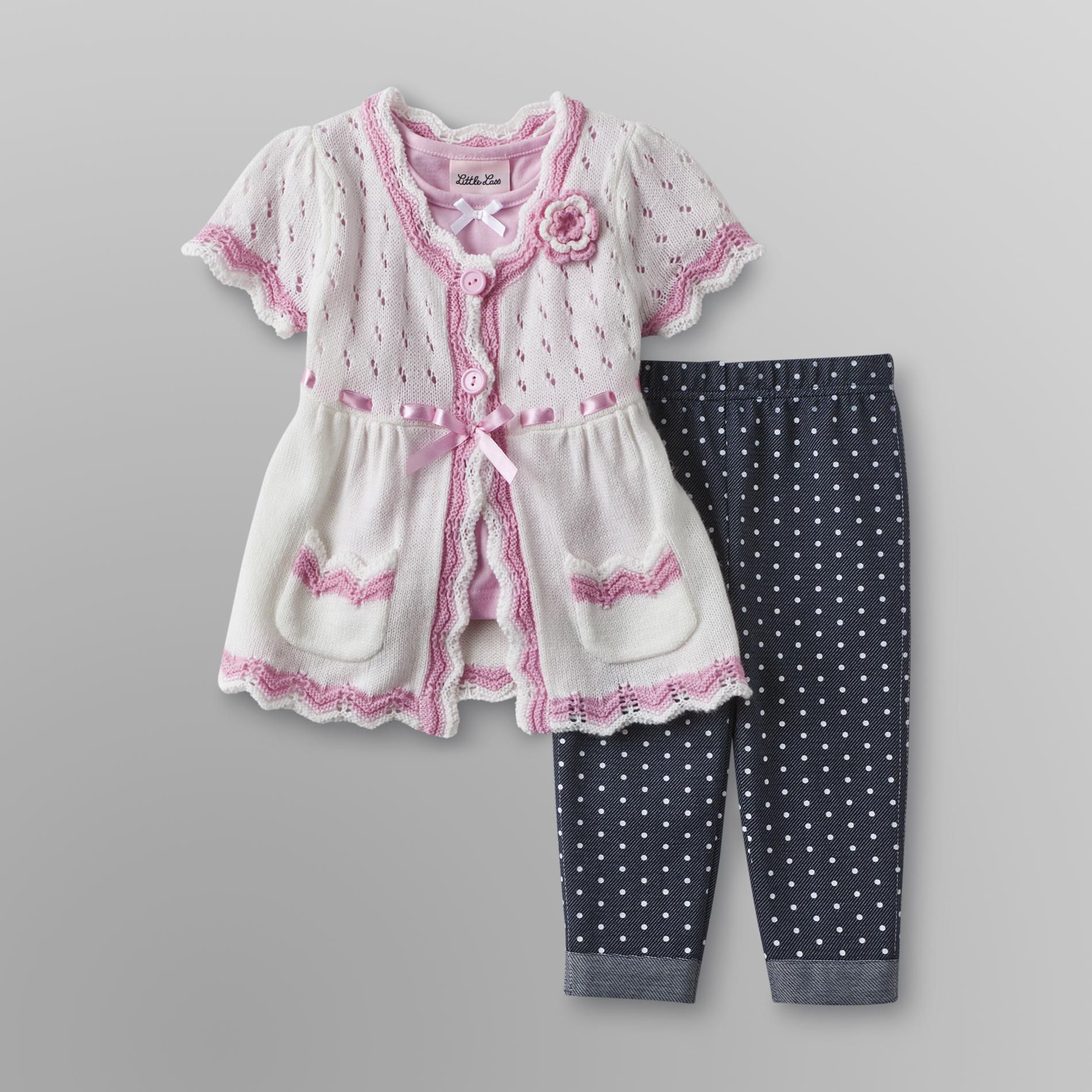 Little Lass Infant & Toddler Girl's Sweater, Shirt & Pants at Sears.com