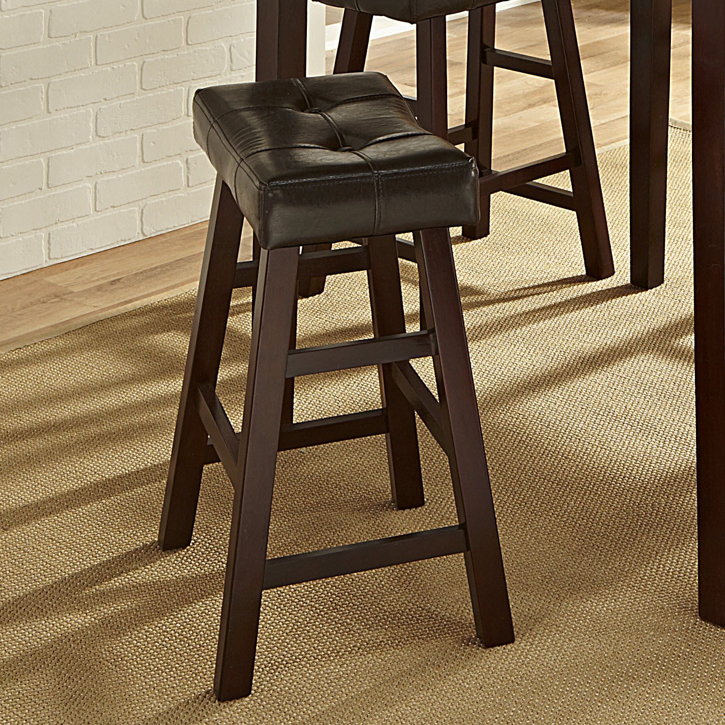 Tufted Saddle 24u0027u0027 Counter Stool 1