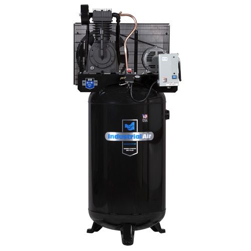 80 Gallon Stationary Vertical Electric Air Compressor with Magnetic Starter