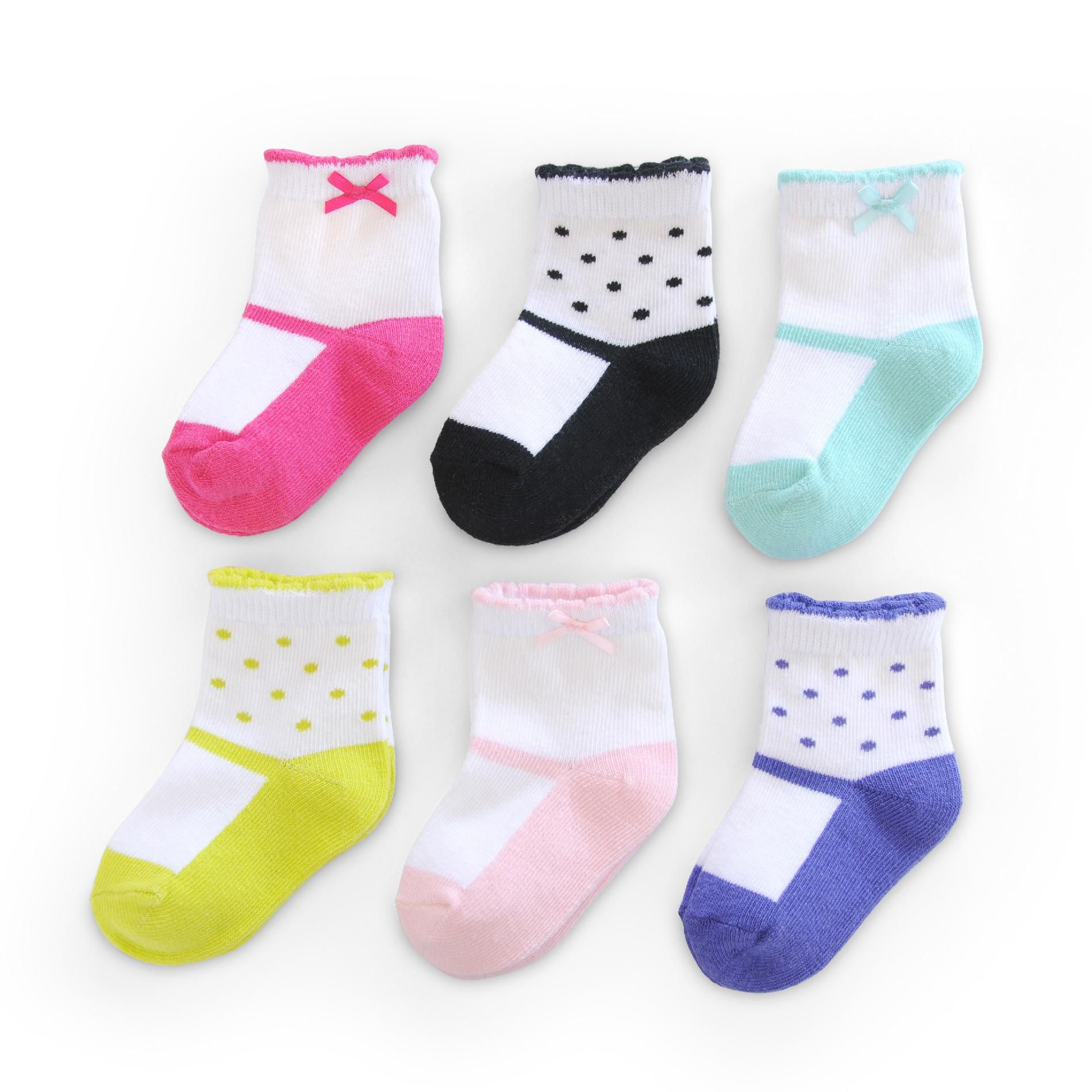 Carter's Infant Girl’s Socks 6 Pack Mary Jane at Sears.com