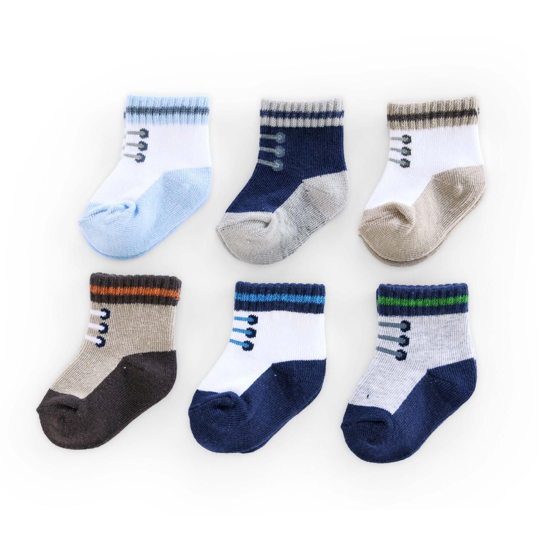 Carter's 312 Months Infant Boy’s Socks 6Pack Sneakers Multicolor