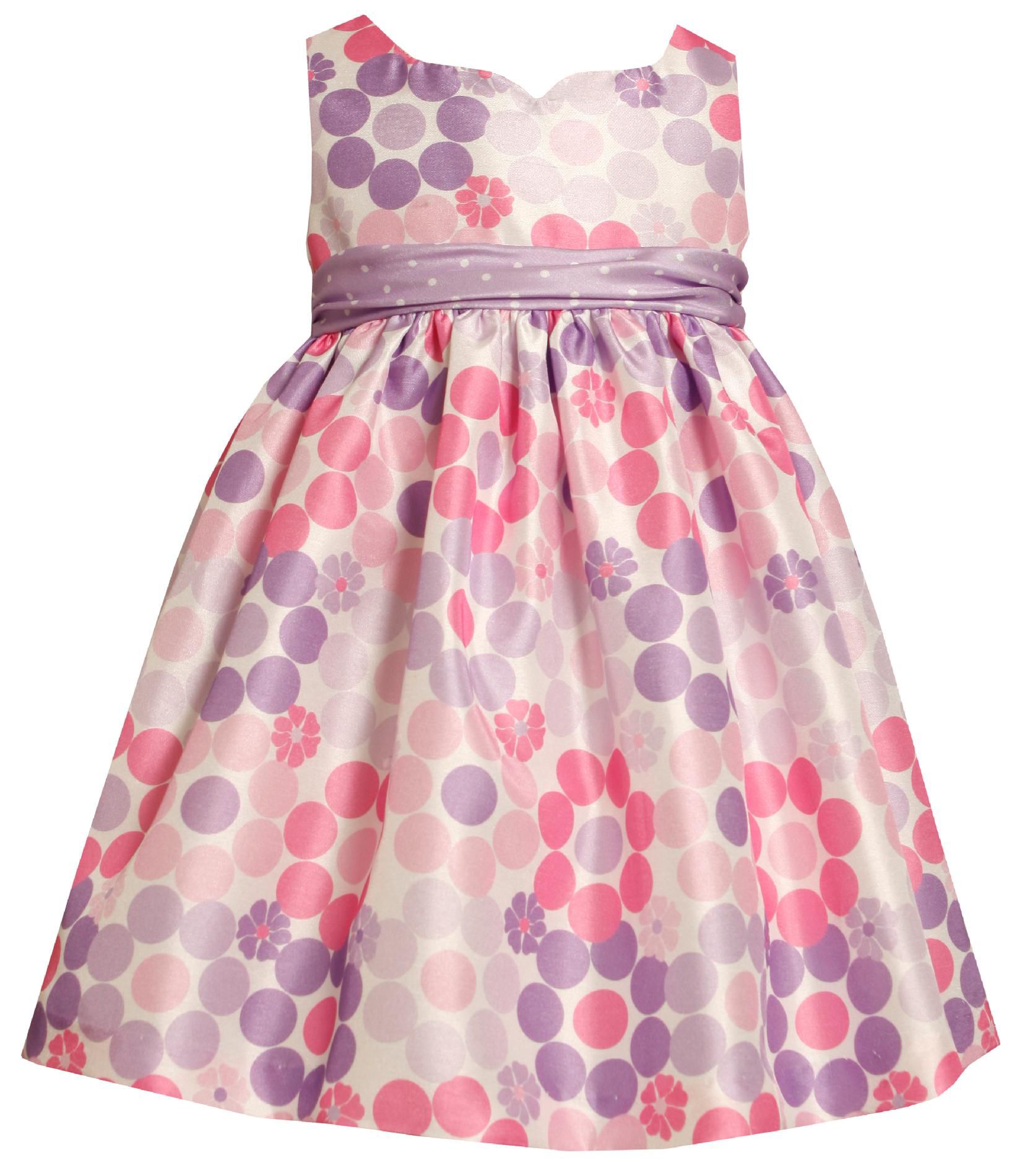 Ashley Ann Infant & Toddler Girl’s Dress Sleeveless Dotted Purple/Pink at Sears.com