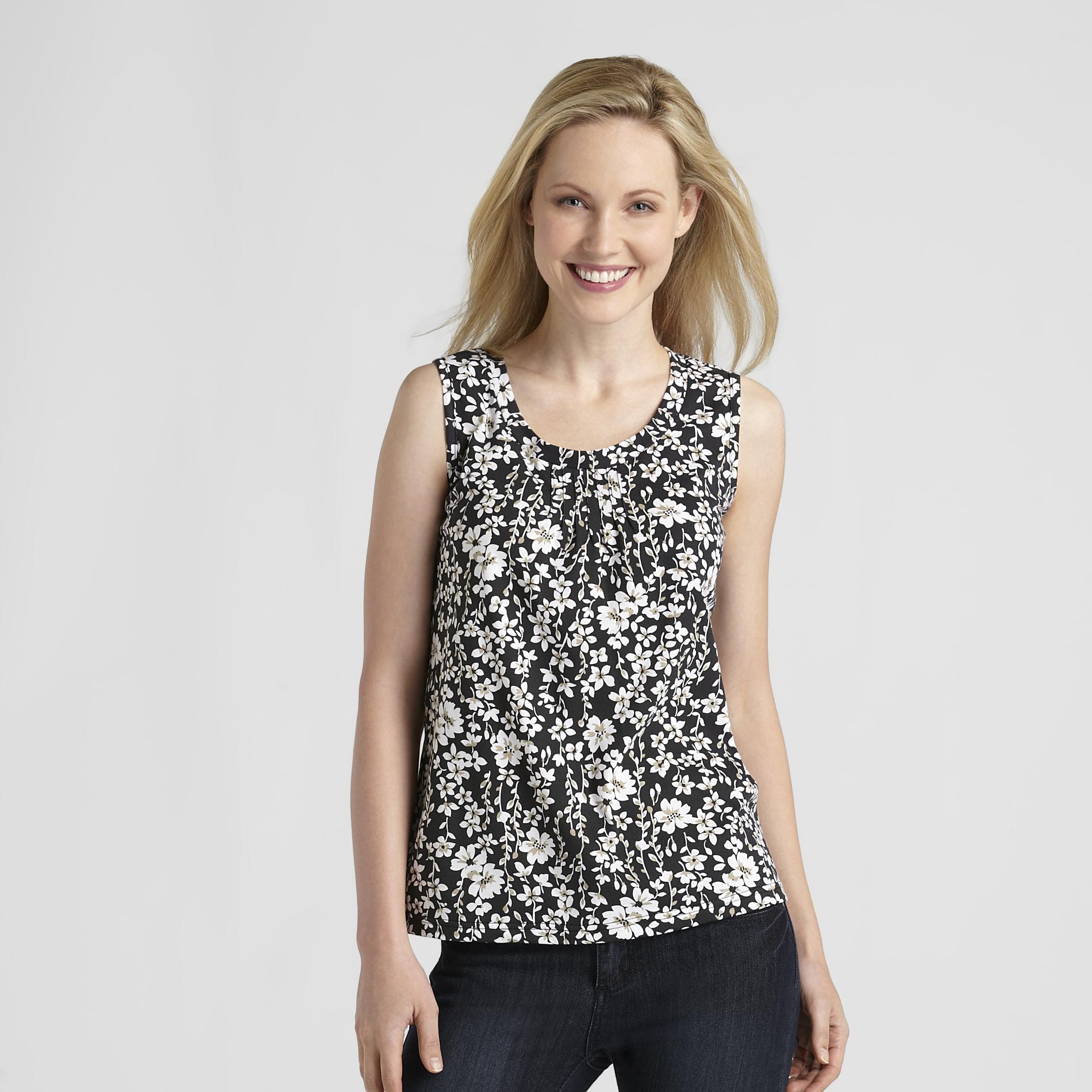 Basic Editions Women's Pintuck Tank Top at Kmart.com