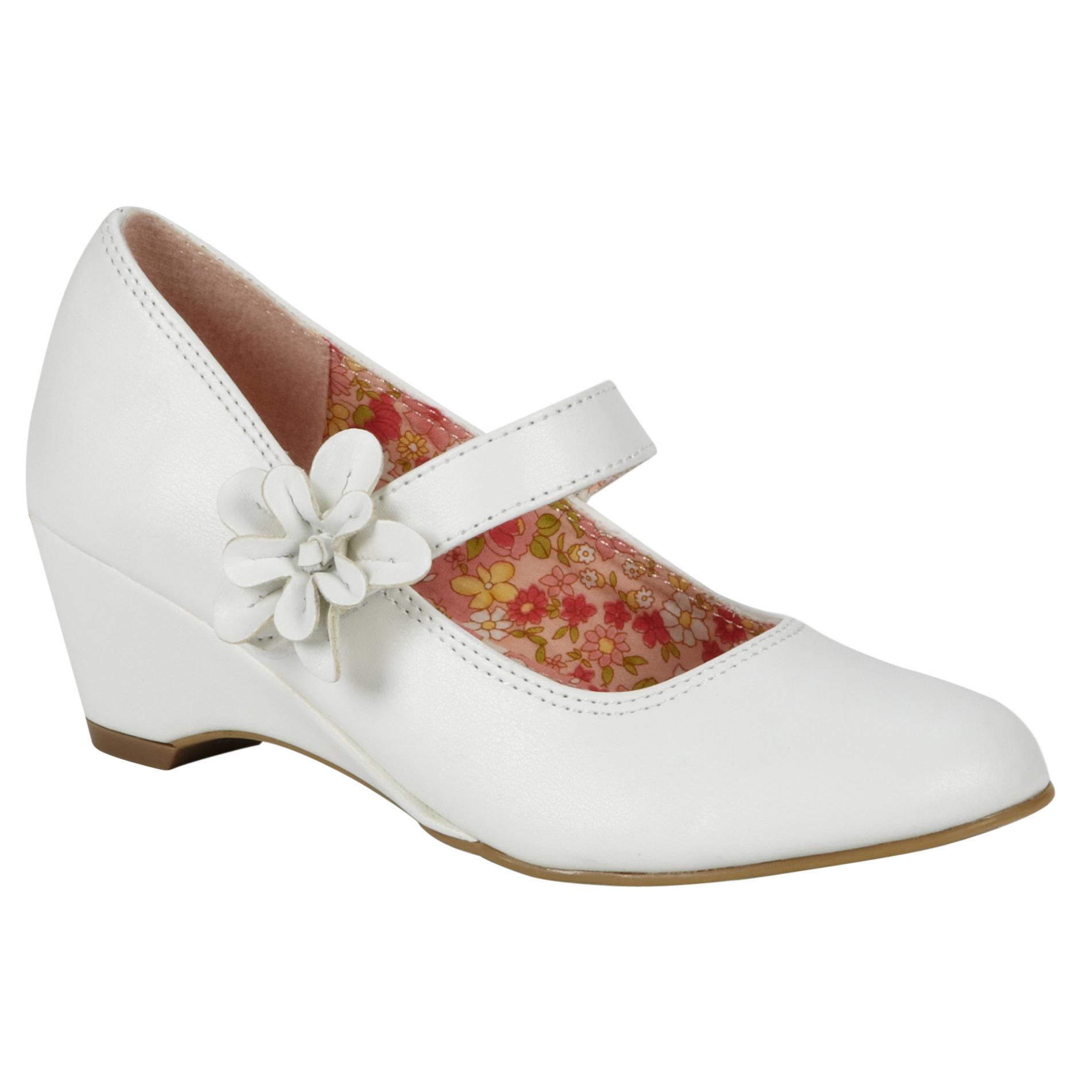 WonderKids Girl's Dress Shoe Ivette - White at Kmart.com