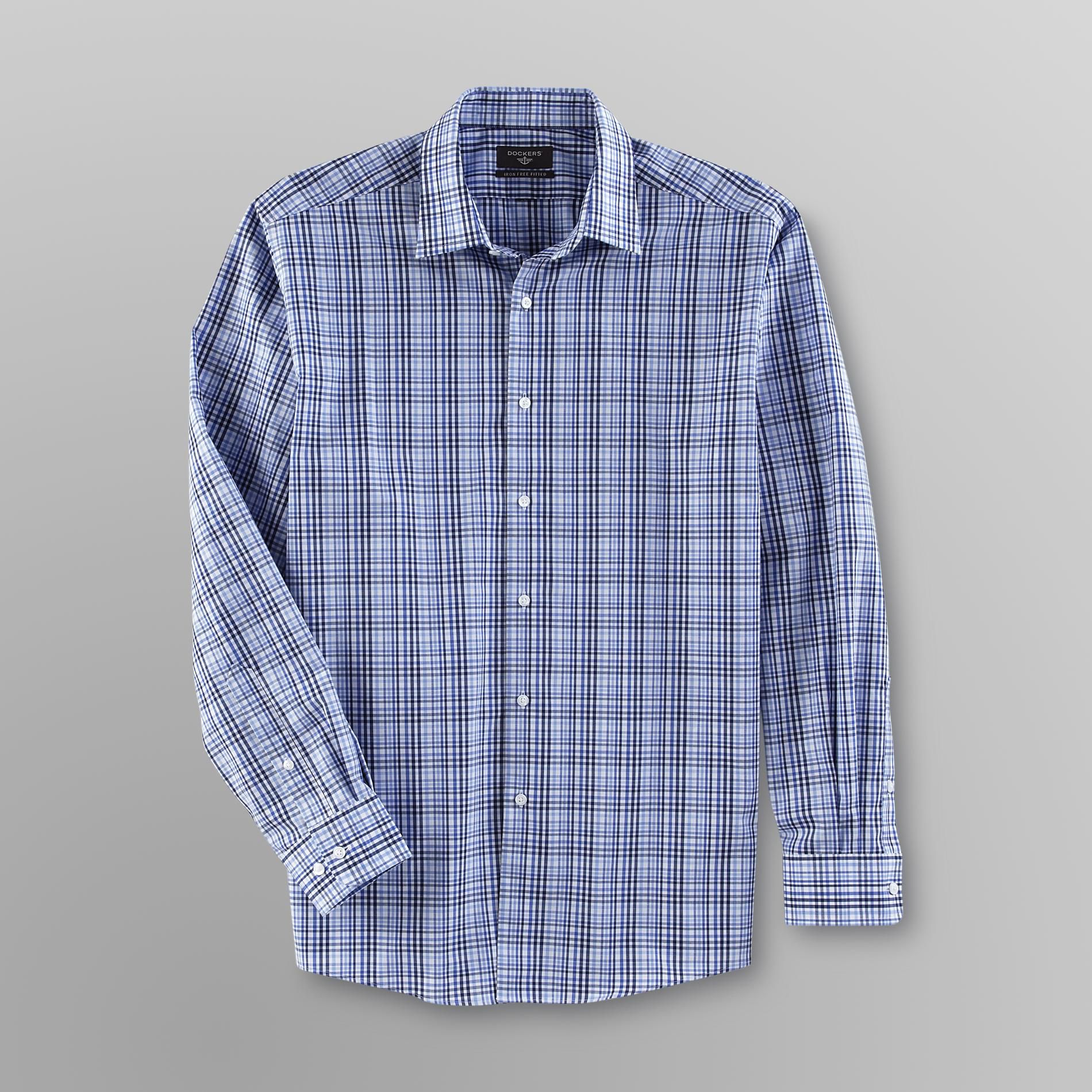 Dockers Men's Fitted Dress Shirt - Plaid at mygofer.com