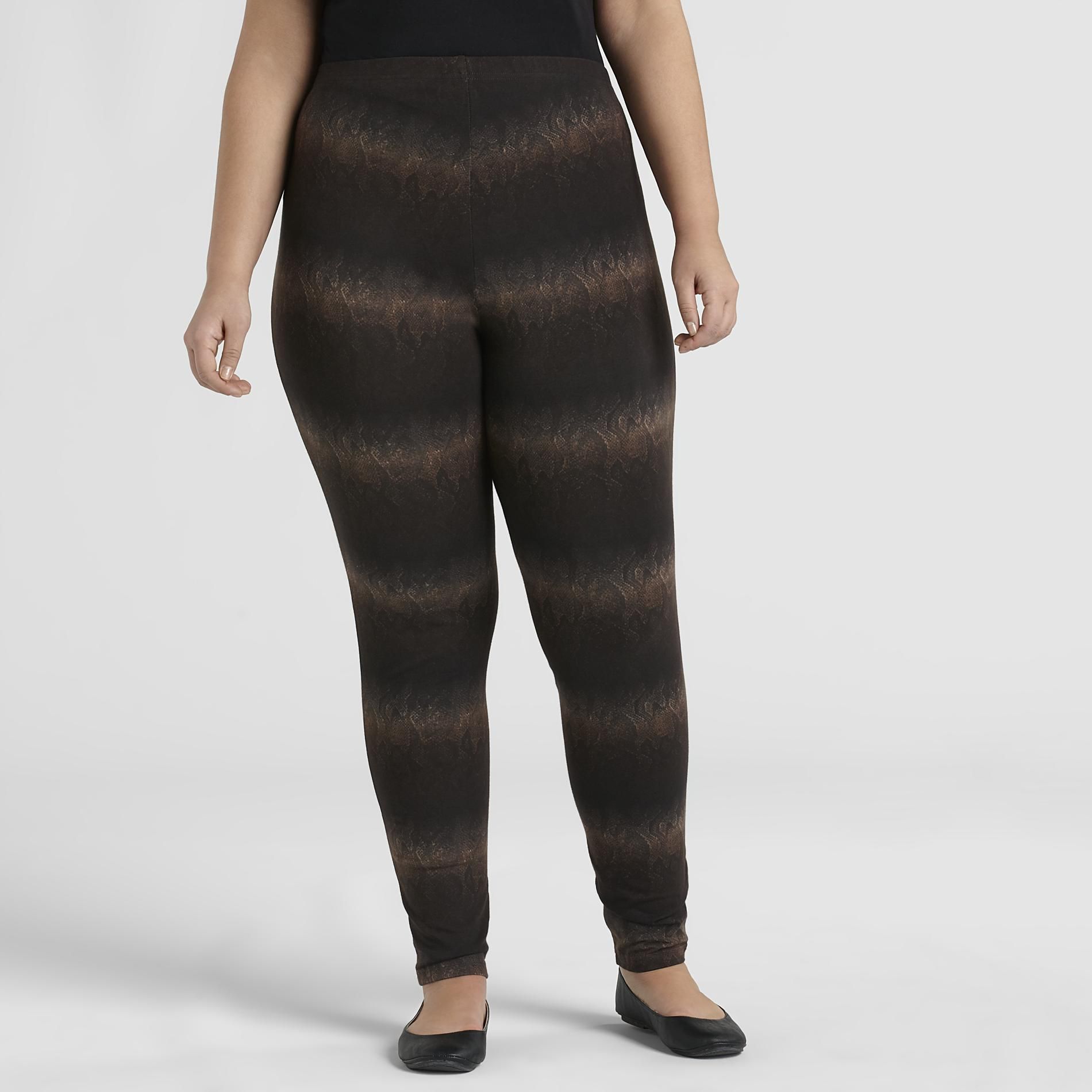 Love Your Style, Love Your Size Women's Plus Leggings - Snakeskin Print at Kmart.com
