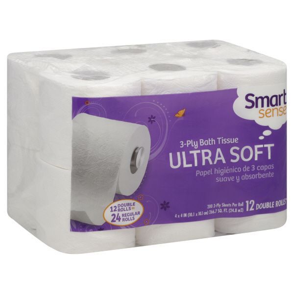 Smart Sense Bath Tissue Ultra Soft  12  Double Roll at mygofer.com
