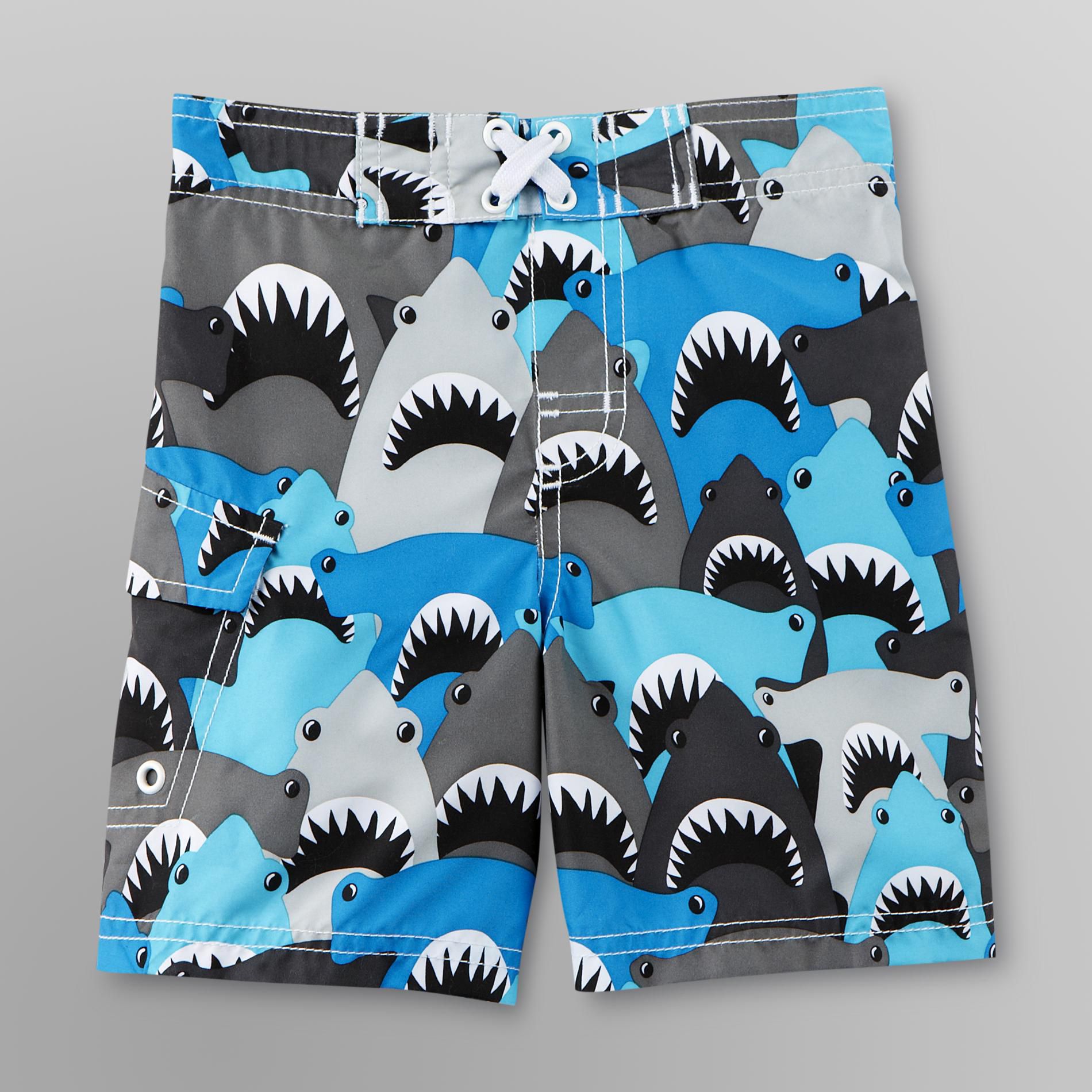 Joe Boxer Infant & Toddler Boy's Board Shorts - Shark Print at Kmart.com