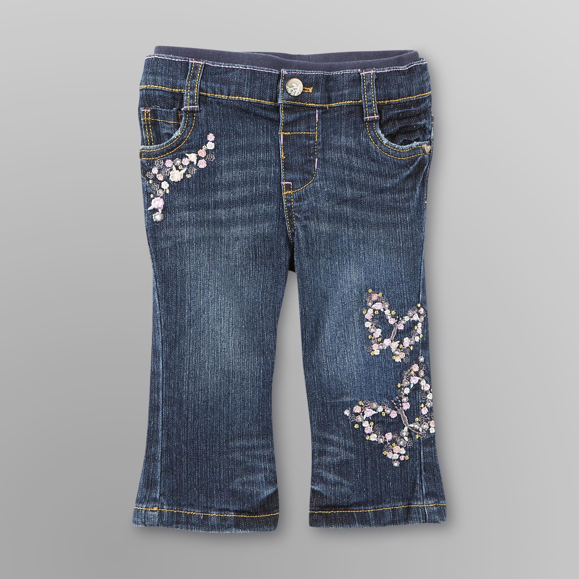 Route 66 Infant  Girl's Bootcut Jeans - Flower Butterfly at Kmart.com