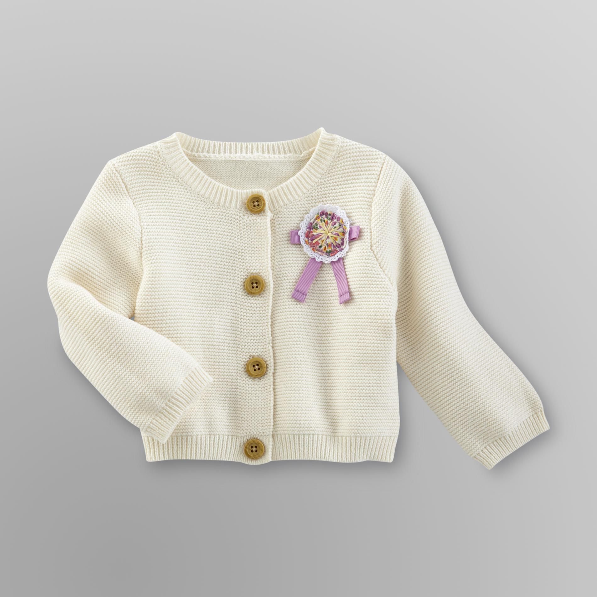Route 66 Newborn Girl's Garter Stitch Cardigan at Kmart.com