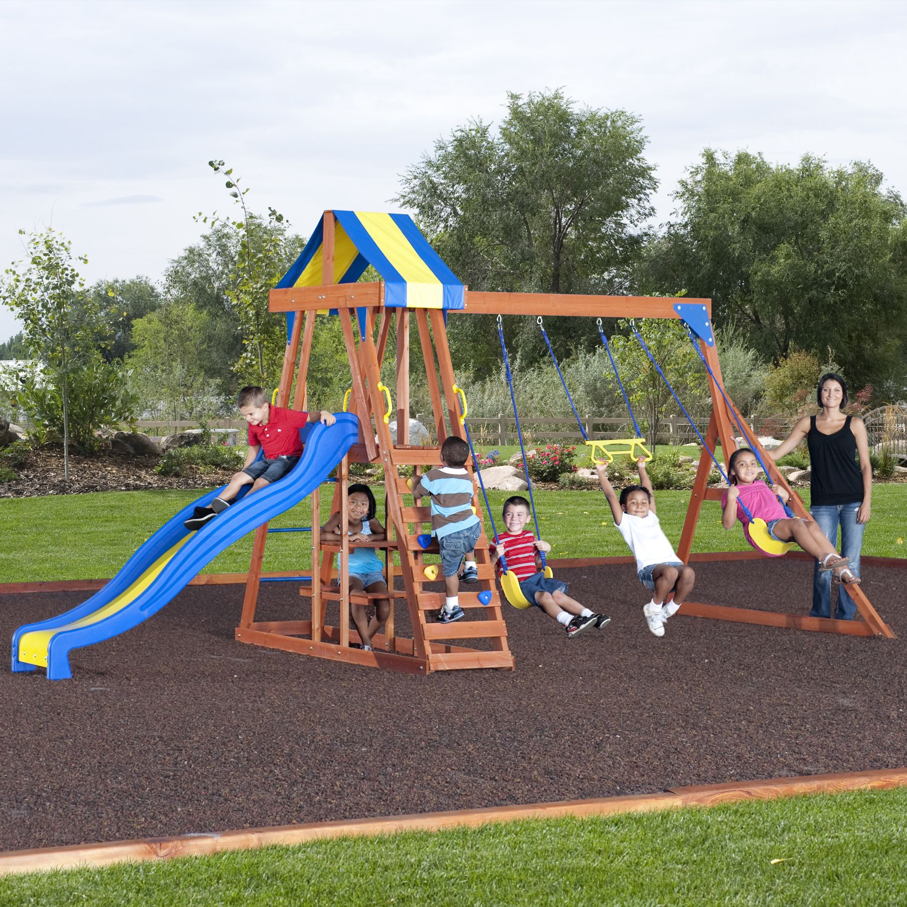 Backyard Discovery Independence Cedar Swing Set Free Delivery! Toys