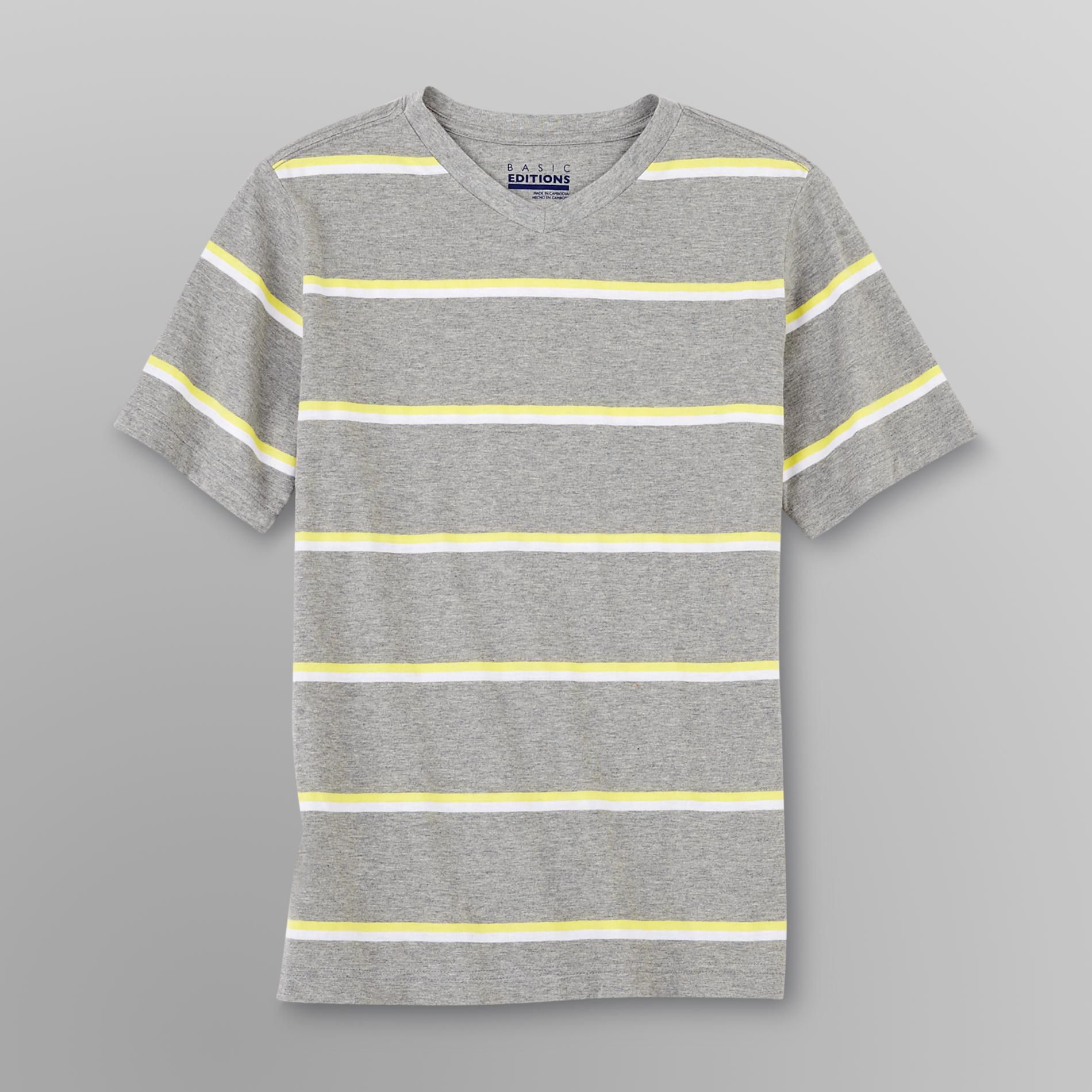 Basic Editions Boy's V-neck T-Shirt - Stripes at Kmart.com