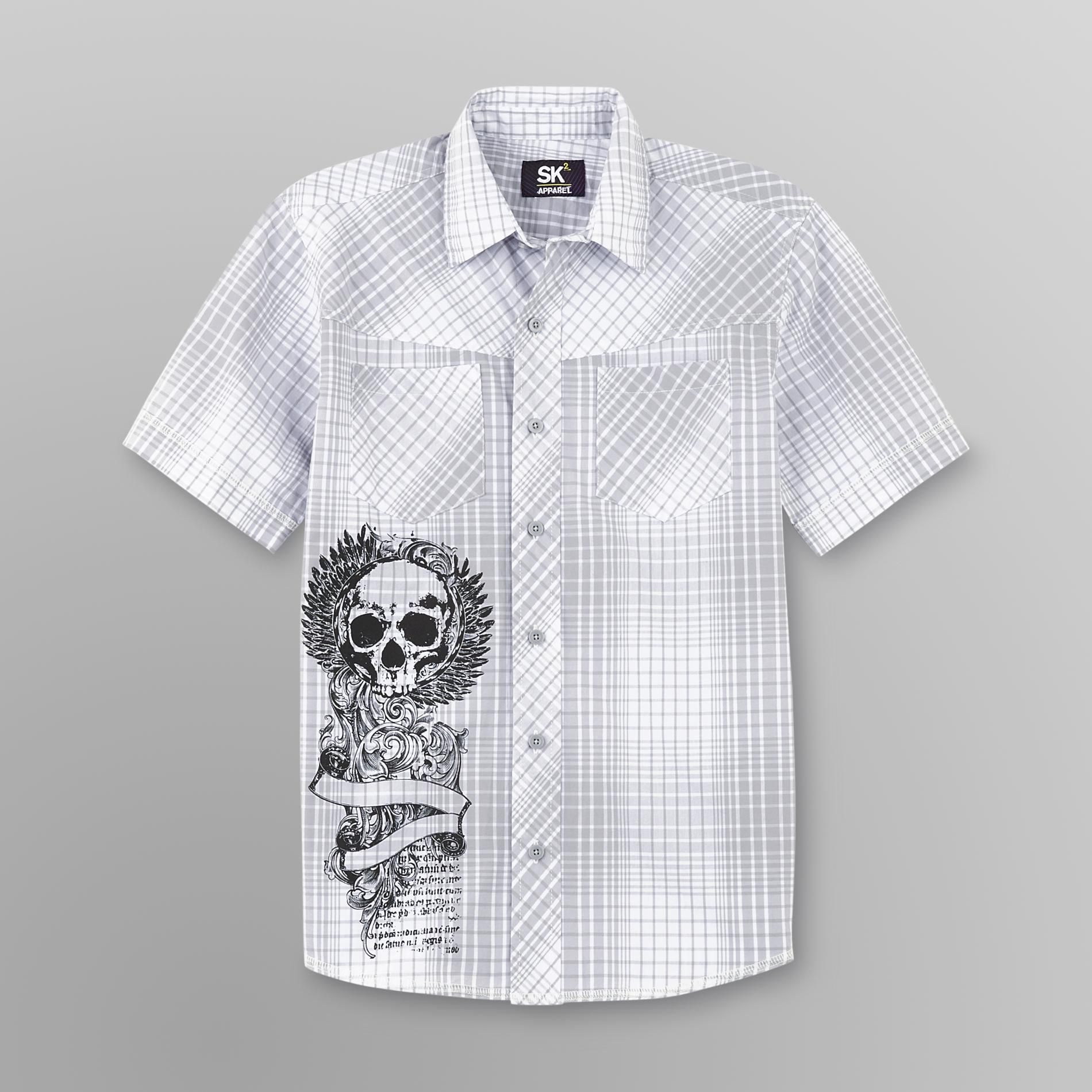 SK2 Boy's Woven Shirt - Skull at Kmart.com