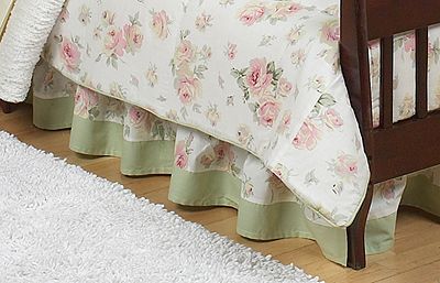 Sweet Jojo Designs Riley's Roses Collection Toddler Bed Skirt at Sears.com