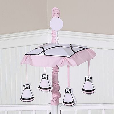 Sweet Jojo Designs Princess Black, White and Pink Collection Musical Mobile at Kmart.com