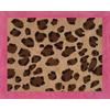 Cheetah Pink Collection Floor Rug