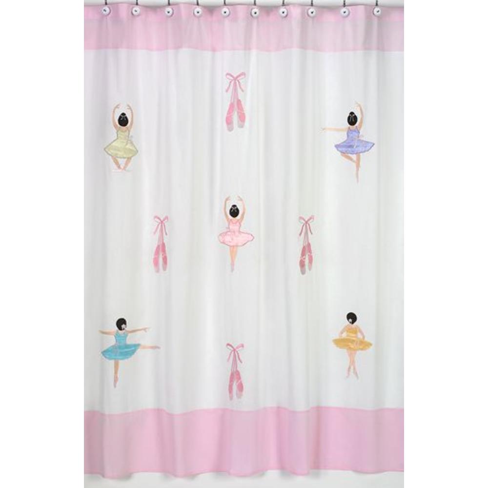 Sweet Jojo Designs Ballerina Collection Shower Curtain