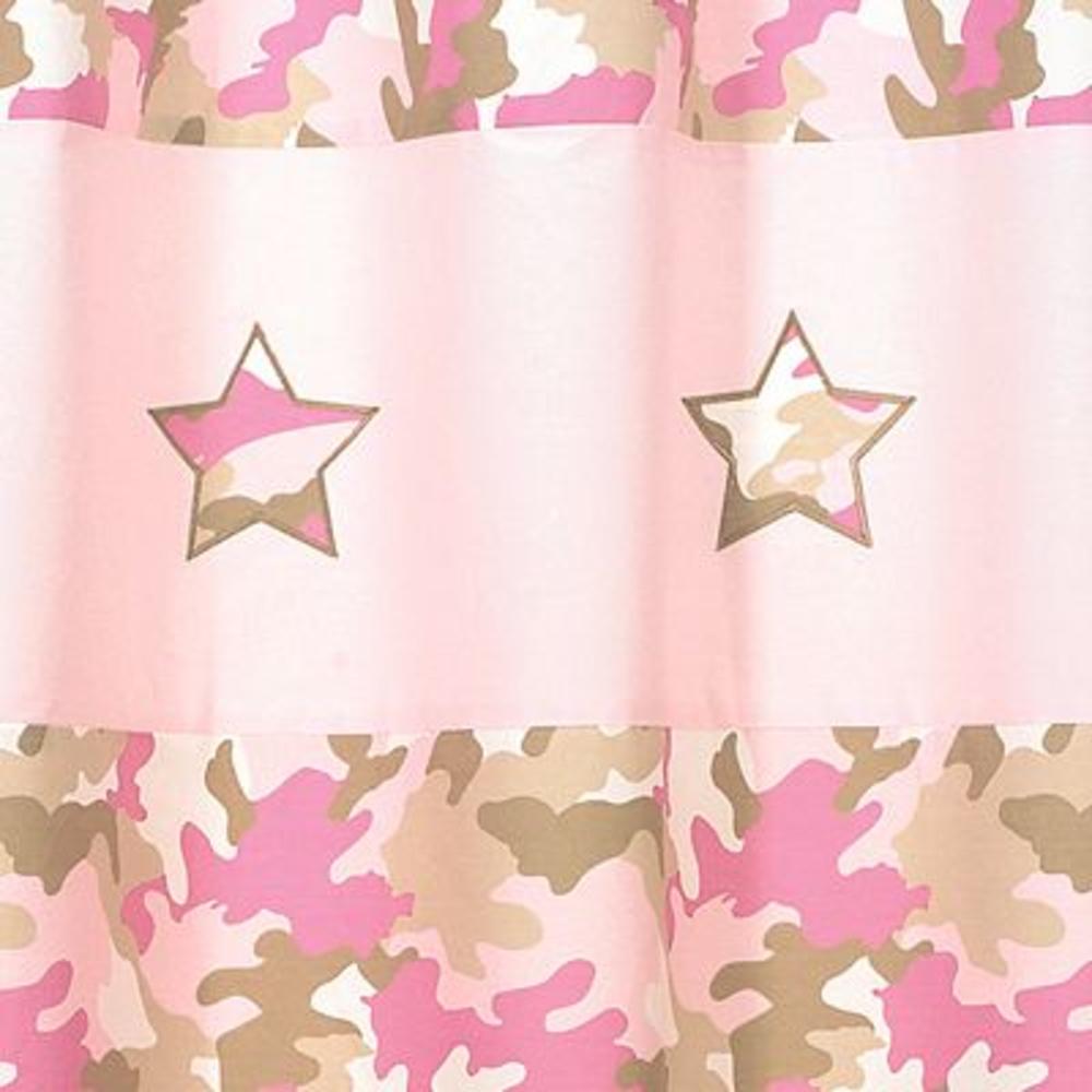 Sweet Jojo Designs Camo Pink Collection Shower Curtain