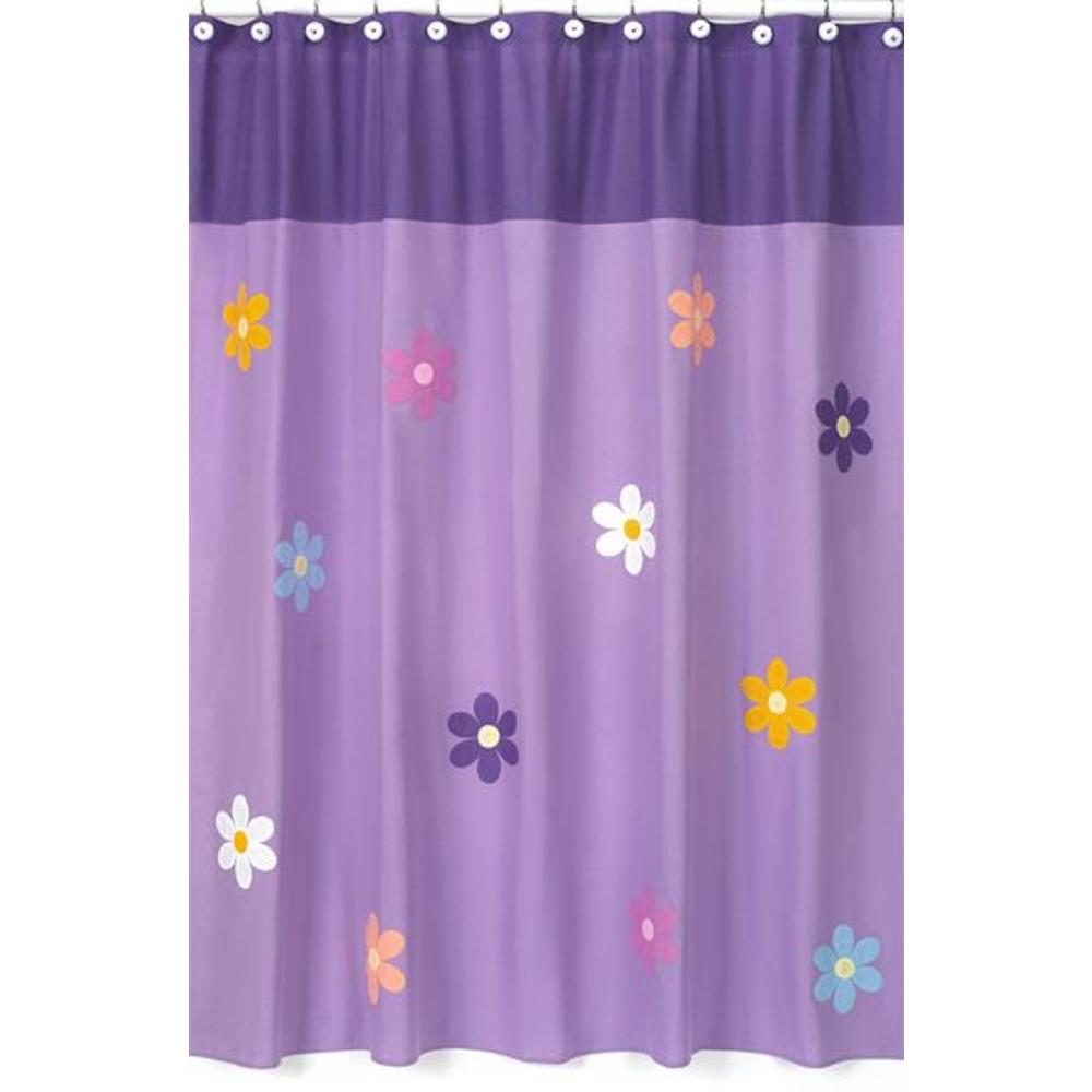 Sweet Jojo Designs Daisies Collection Shower Curtain