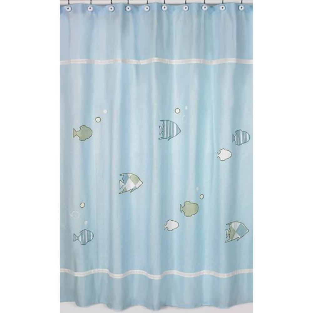 Sweet Jojo Designs Go Fish Collection Shower Curtain