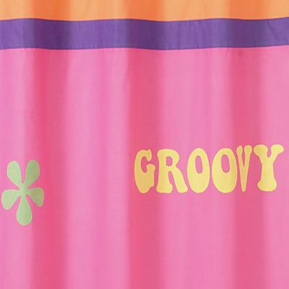 Sweet Jojo Designs Groovy Collection Shower Curtain