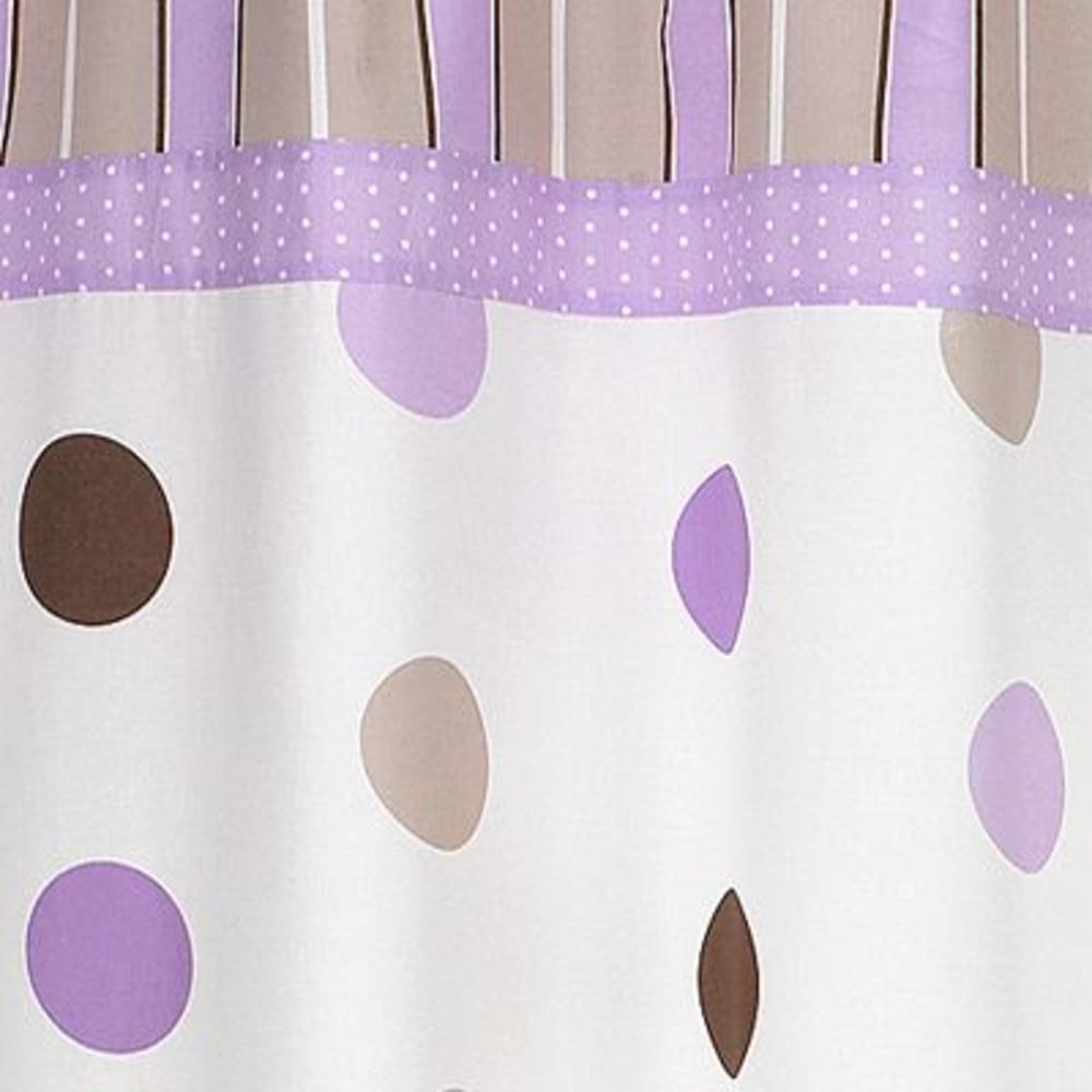 Sweet Jojo Designs Mod Dots Purple Collection Shower Curtain