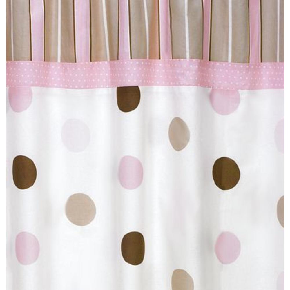 Sweet Jojo Designs Mod Dots Pink Collection Shower Curtain