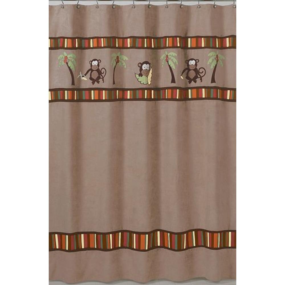 Sweet Jojo Designs Monkey Collection Shower Curtain