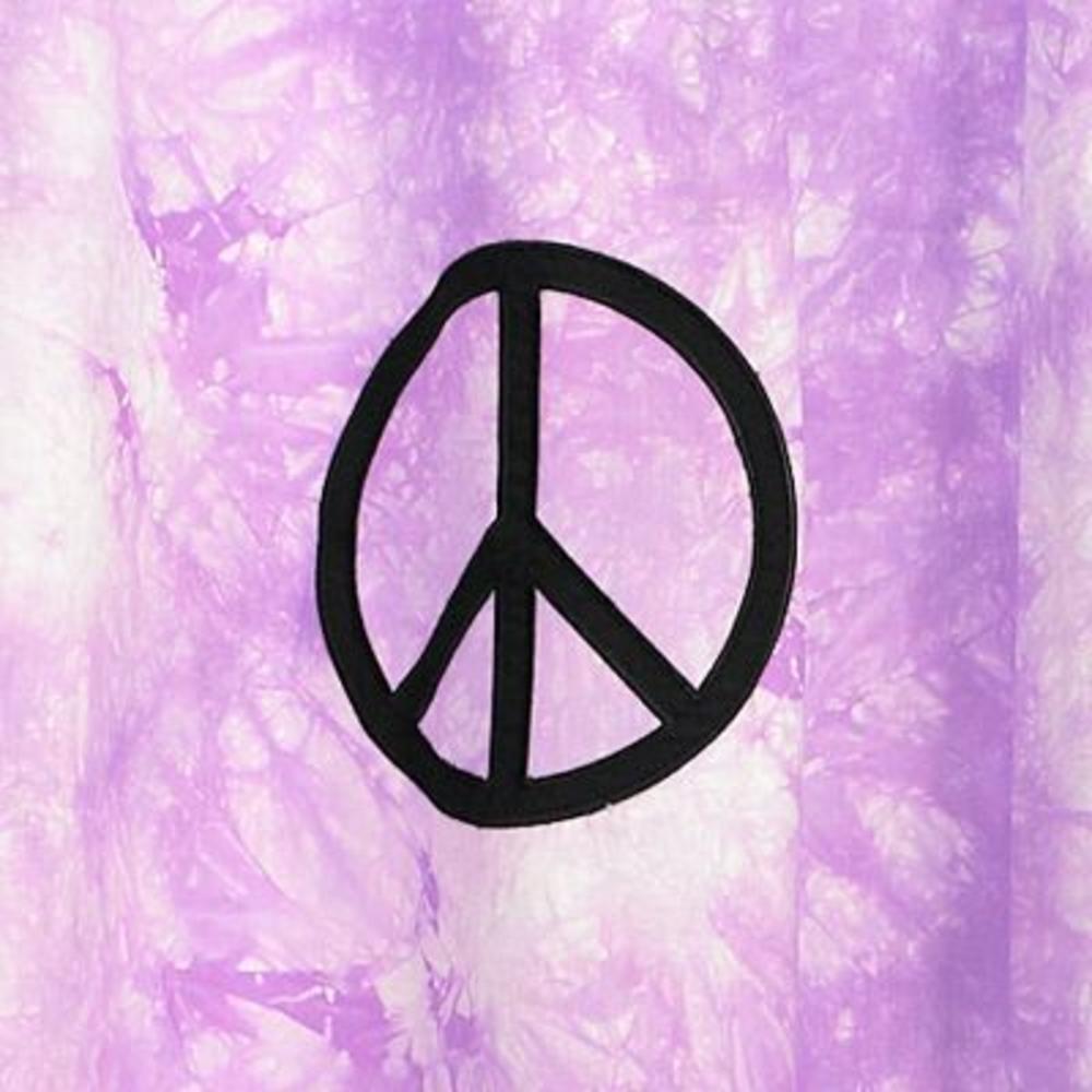 Sweet Jojo Designs Peace Purple Collection Shower Curtain