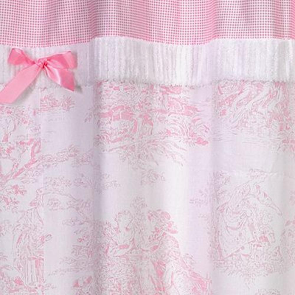 Sweet Jojo Designs Pink Toile Collection Shower Curtain
