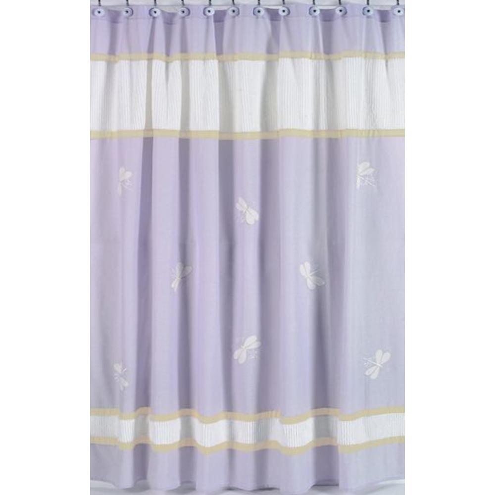 Sweet Jojo Designs Purple Dragonfly Dreams Collection Shower Curtain