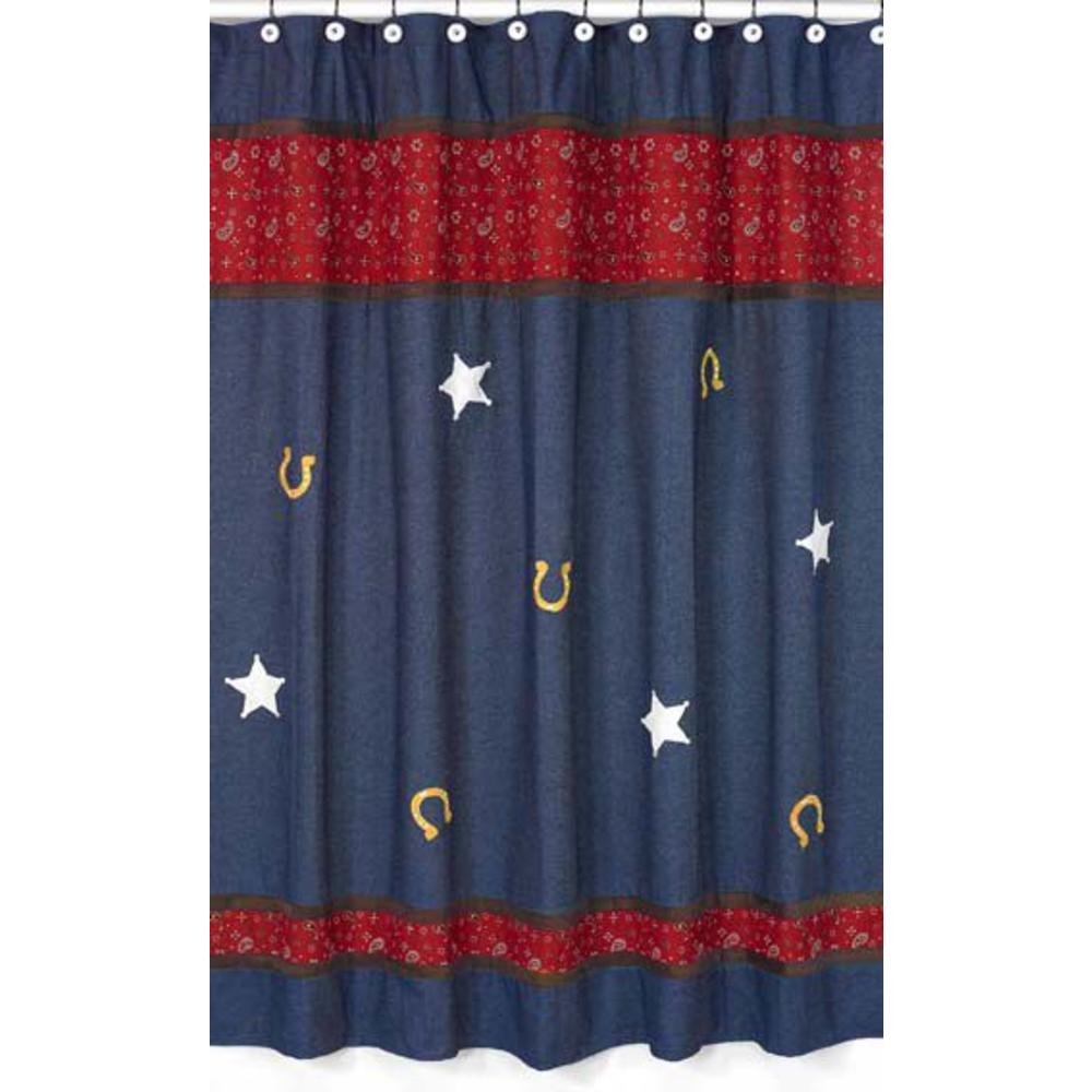 Sweet Jojo Designs Wild West Cowboy Collection Shower Curtain