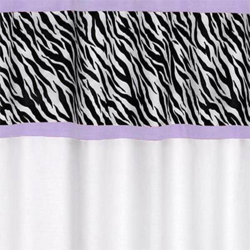 Sweet Jojo Designs Zebra Purple Collection Shower Curtain
