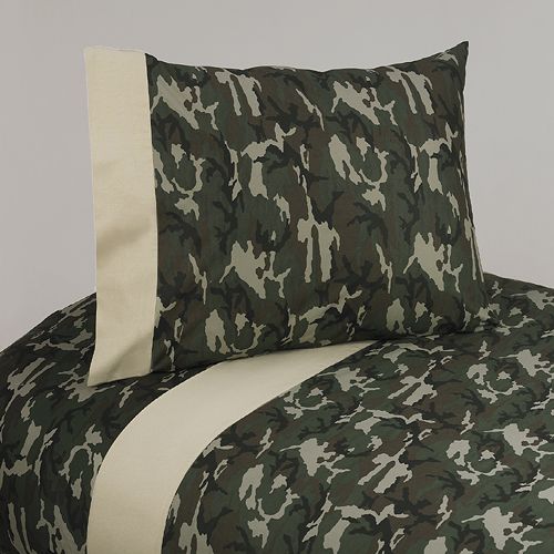 Sweet Jojo Designs Camo Green Collection Queen Sheet Set at Kmart.com