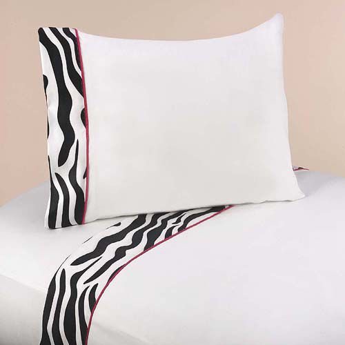 Sweet Jojo Designs Zebra Pink Collection Queen Sheet Set at Kmart.com