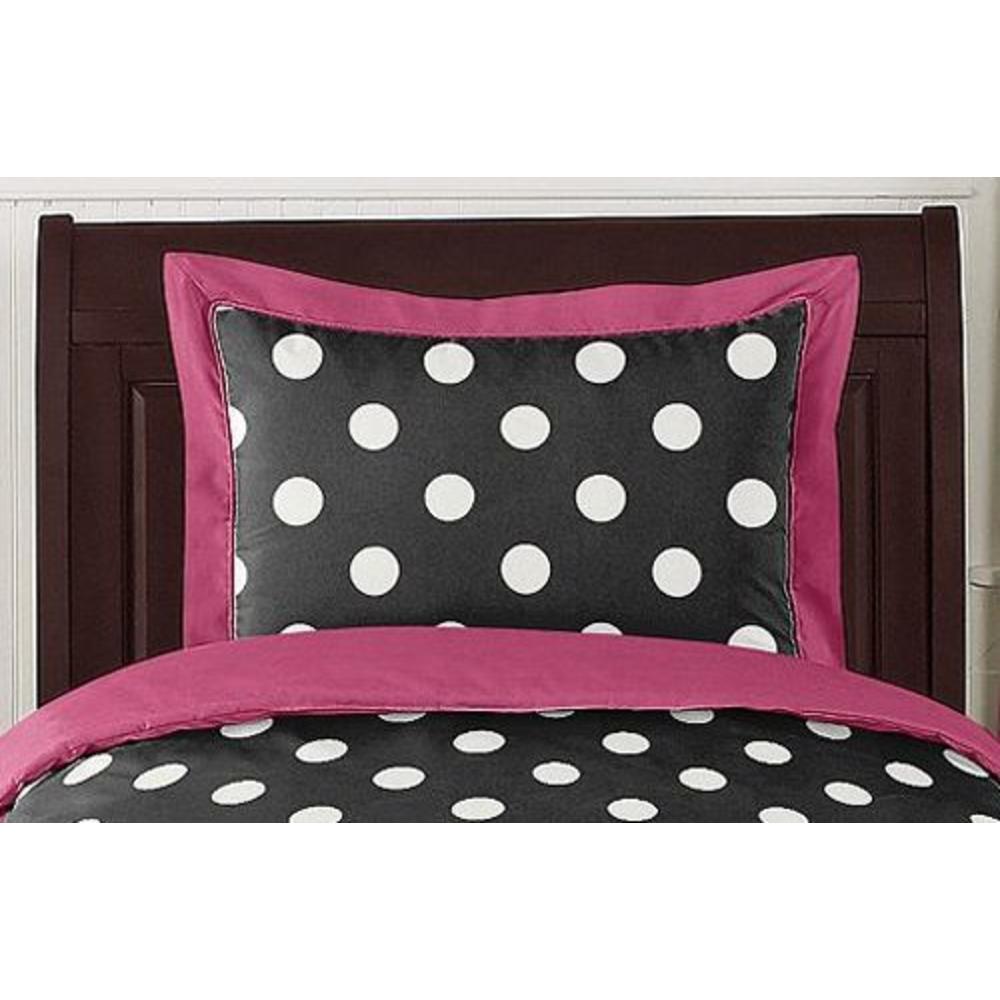 Sweet Jojo Designs Hot Dot Collection Standard Pillow Sham