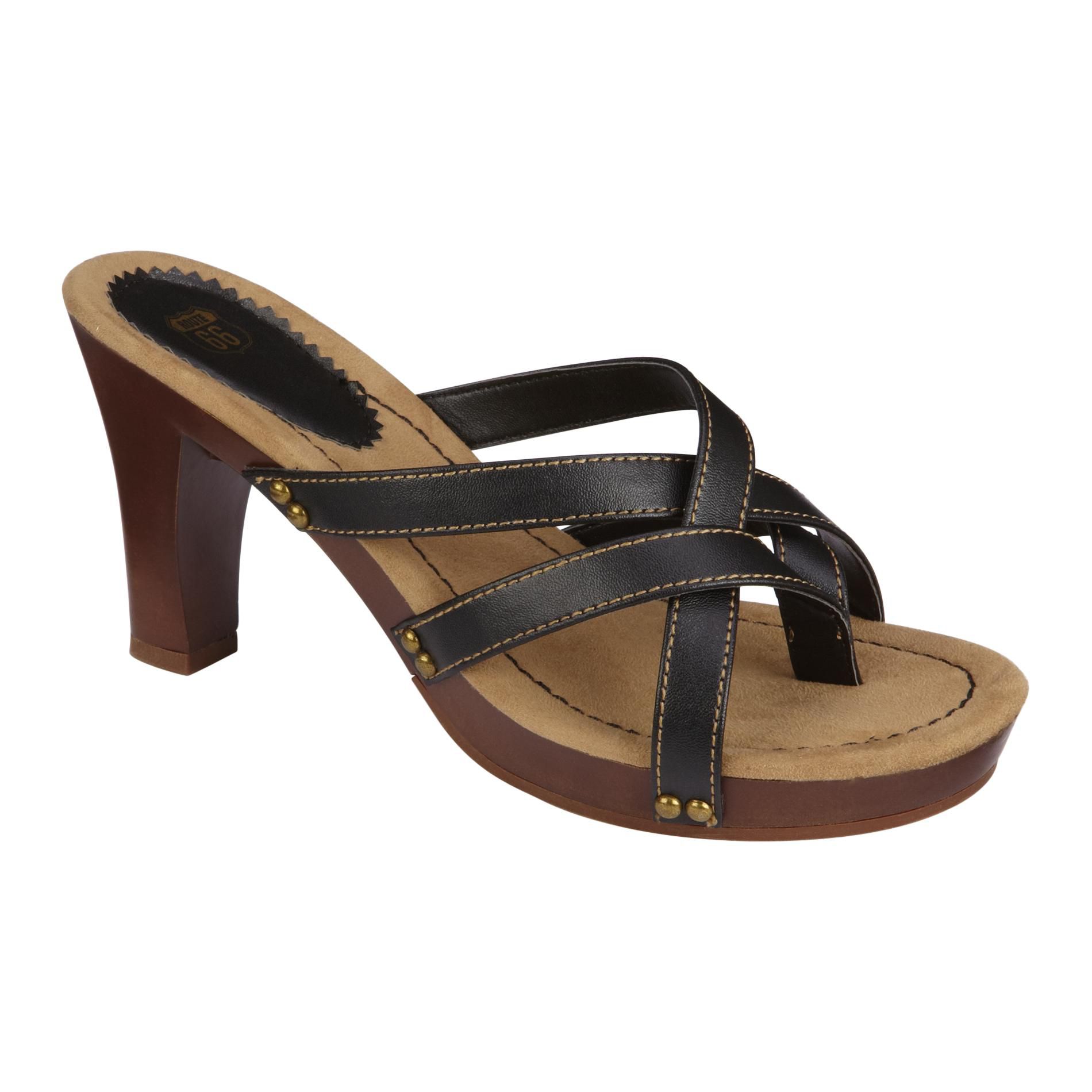 Route 66 Women's Dress Thong Sandal Rio - Black at Kmart.com
