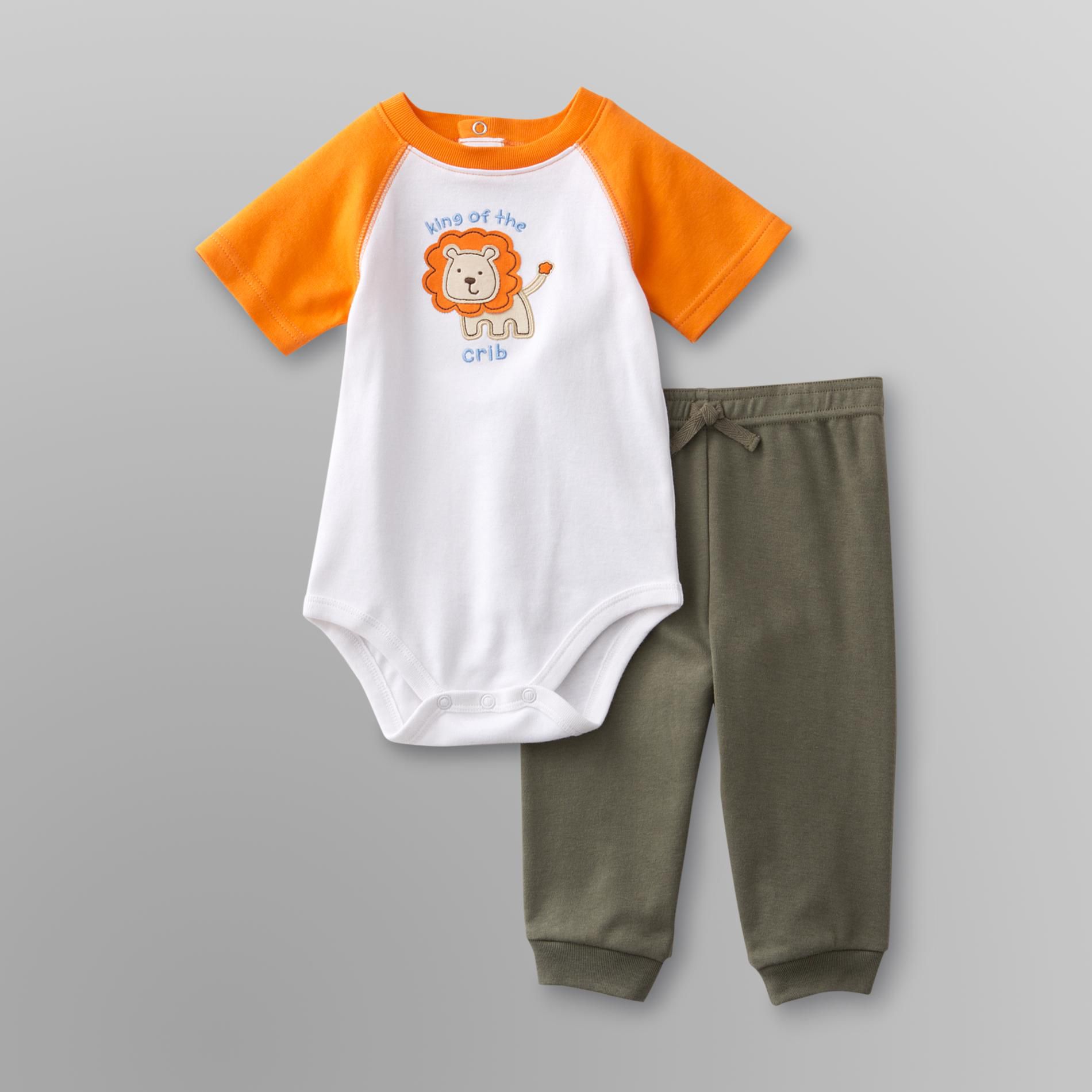 Small Wonders Newborn Boy's Bodysuit & Pants Set - Lion at Kmart.com