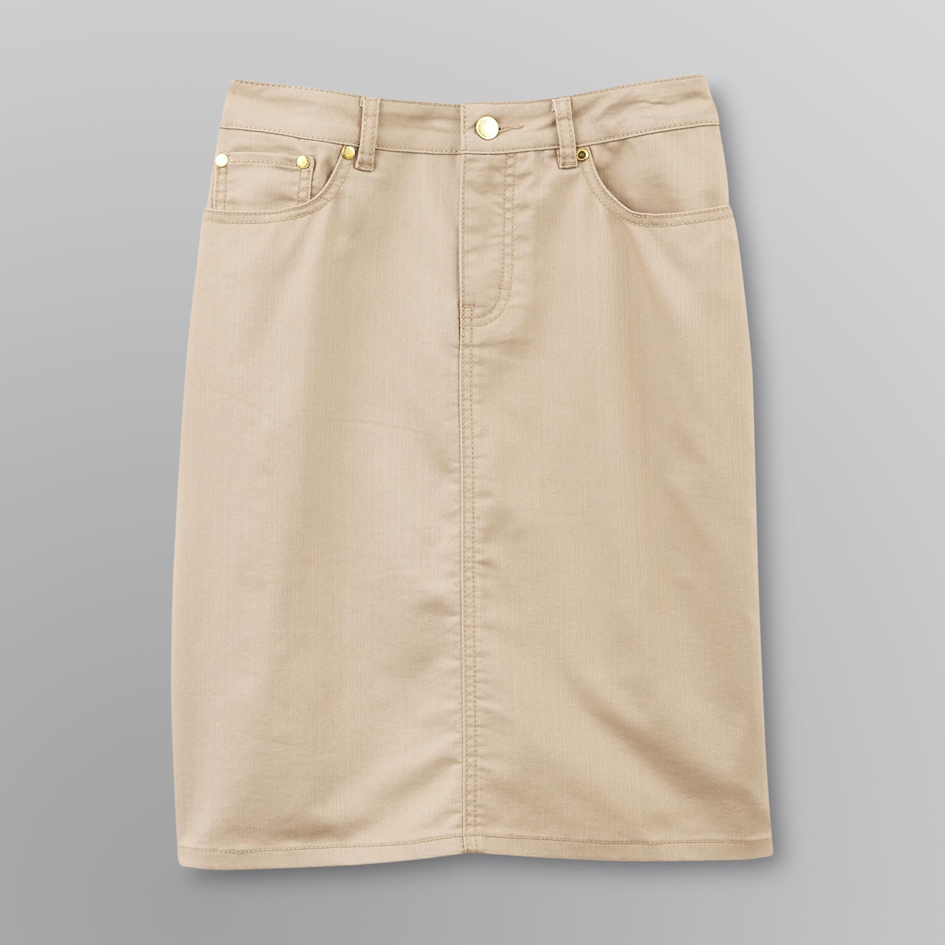 Jaclyn Smith Women's Colored Denim Skirt at Kmart.com