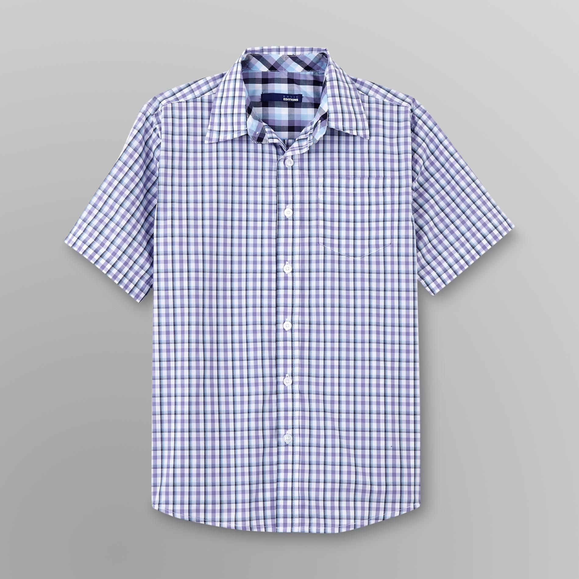 Basic Editions Boy's Sport Shirt - Plaid at Kmart.com