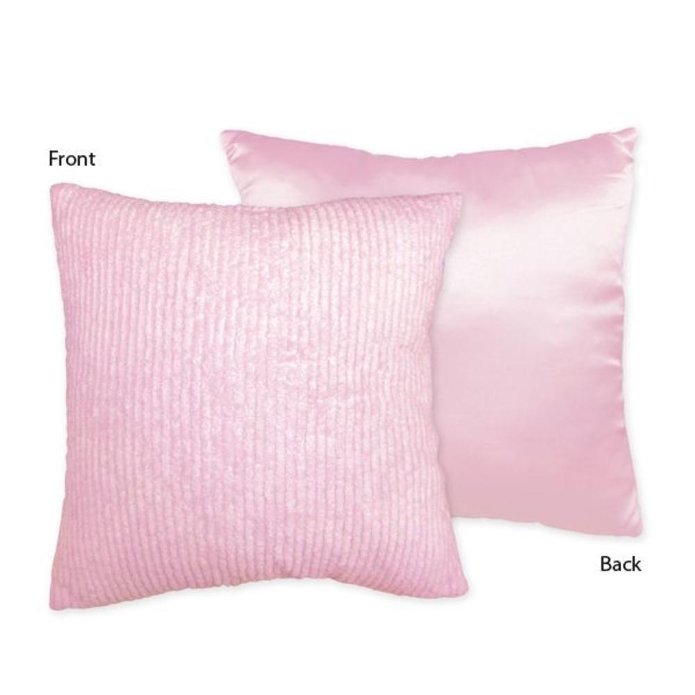 Sweet Jojo Designs Chenille Pink Collection Decorative Pillow