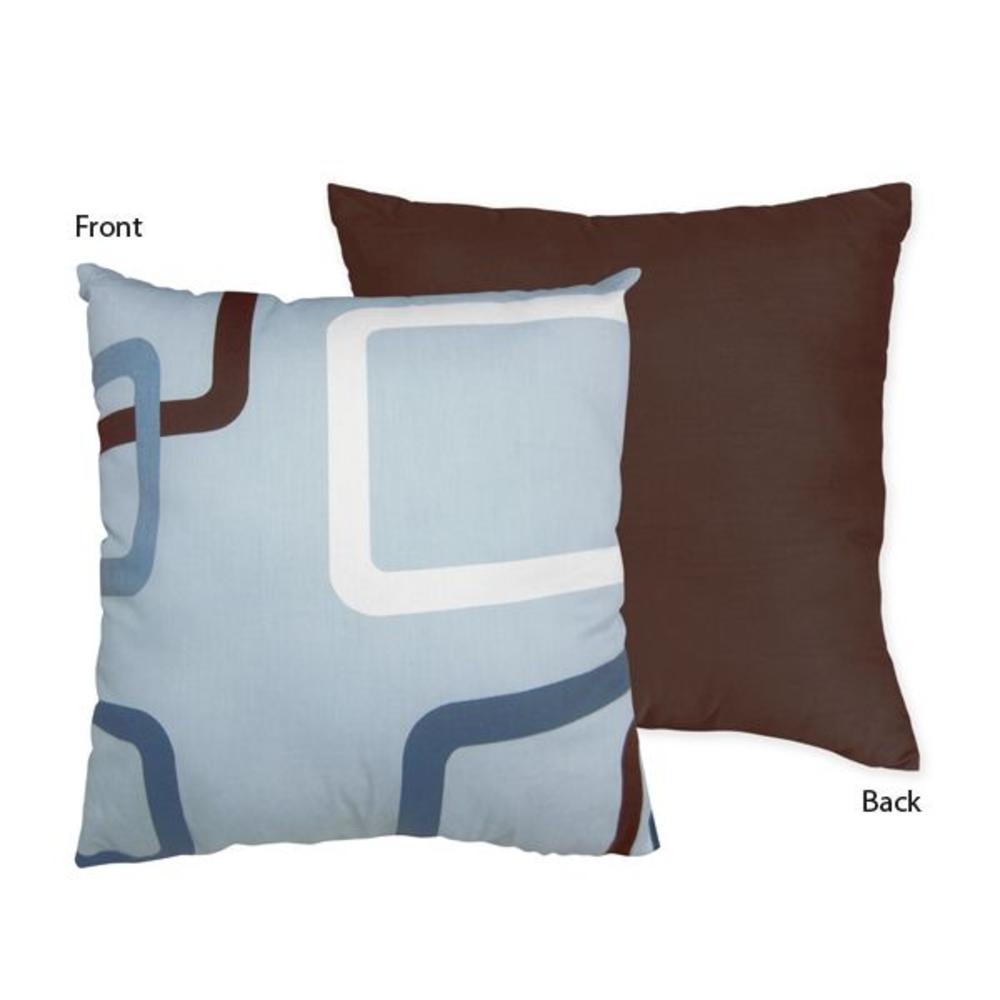 Sweet Jojo Designs Geo Blue Collection Decorative Pillow