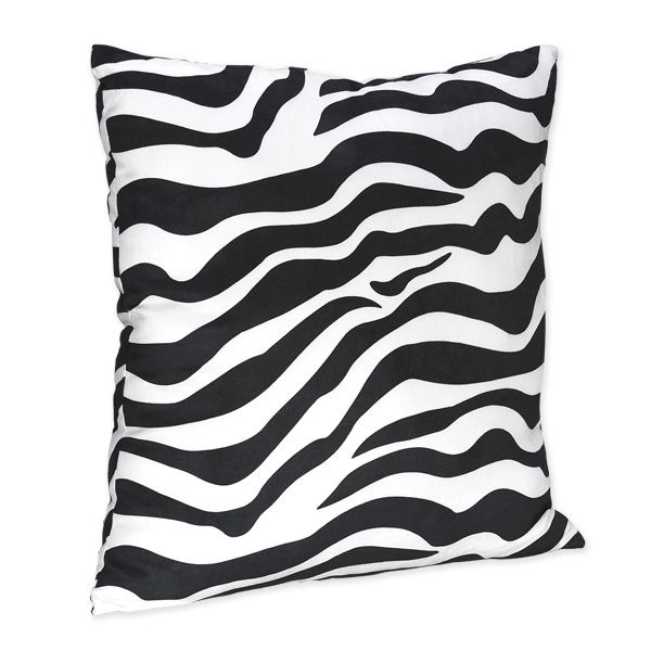 Sweet Jojo Designs Zebra Pink Collection Decorative Pillow