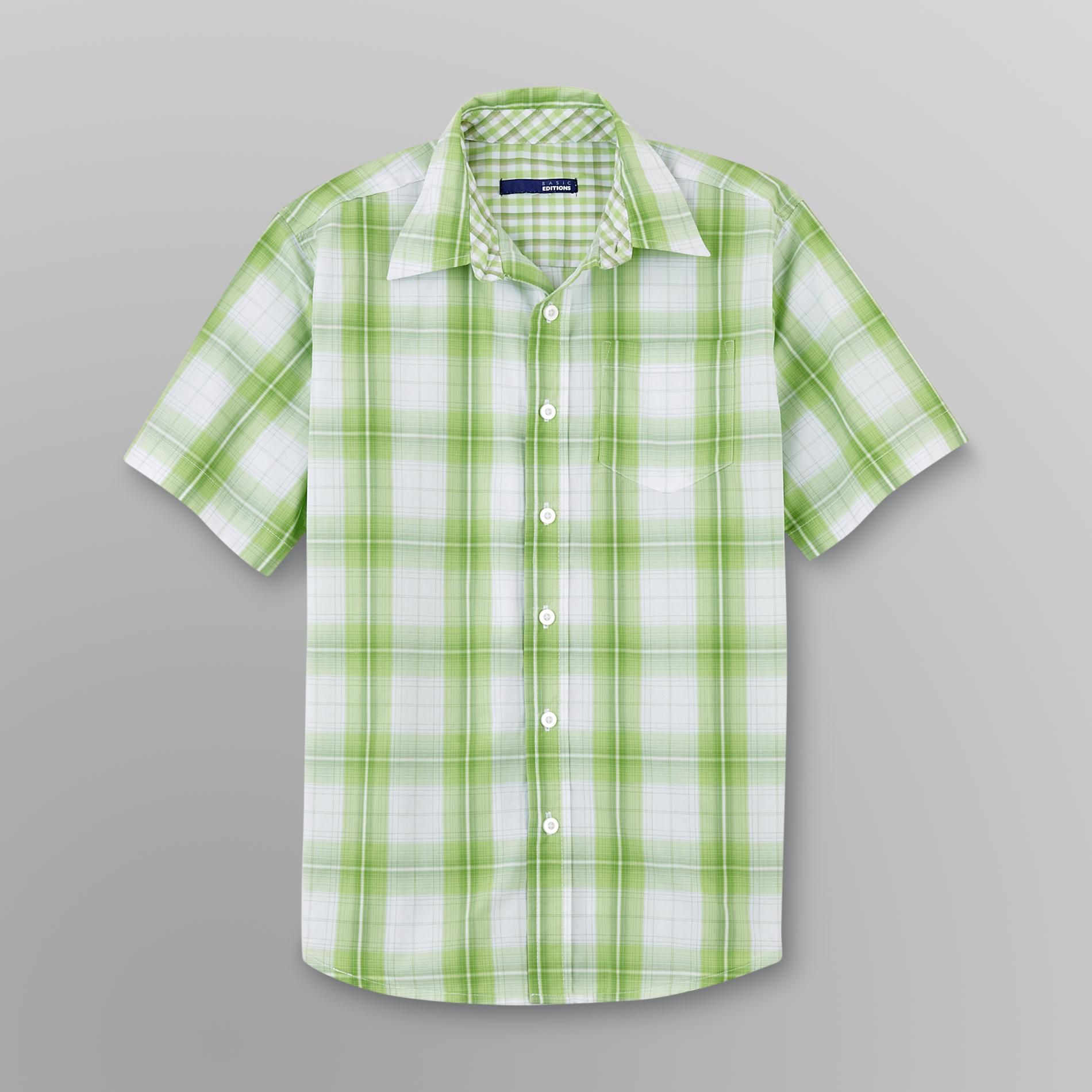 Basic Editions Boy's Sport Shirt - Plaid at Kmart.com
