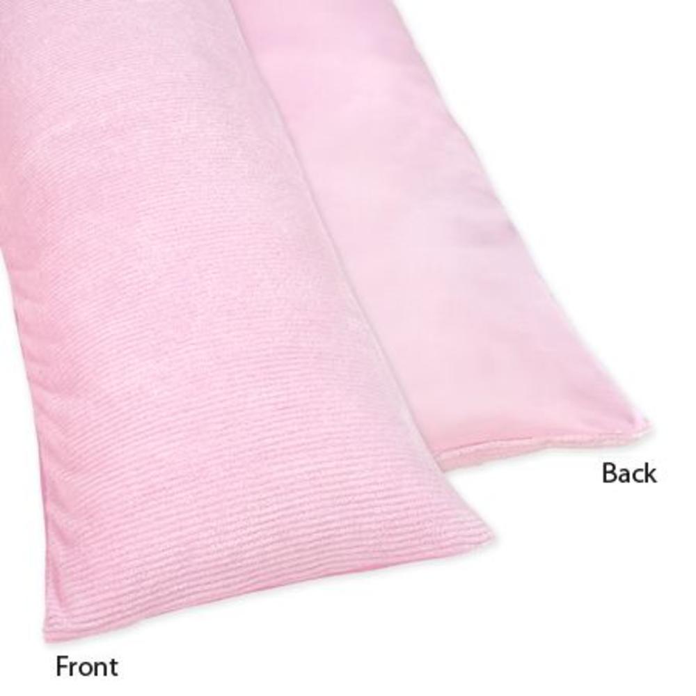 Sweet Jojo Designs Chenille Pink Collection Body Pillow Case