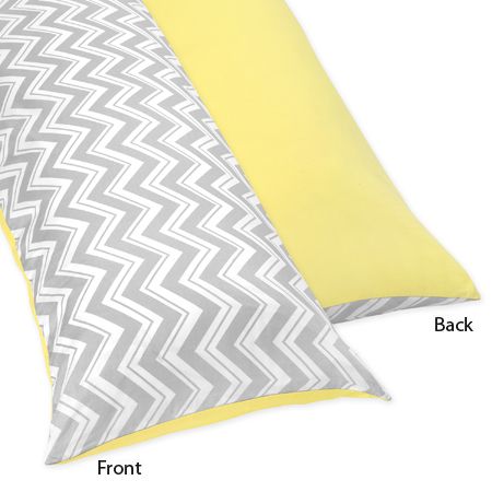 Sweet Jojo Designs Zig Zag Yellow and Gray Collection Body Pillow Case at Kmart.com